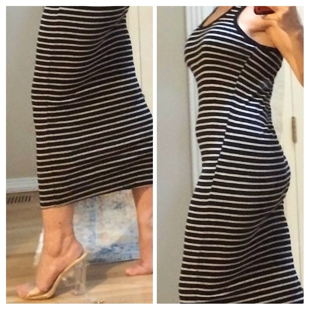 Striped Maxi Dress, Medium